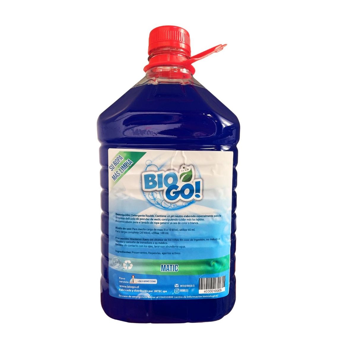 DBLUE - Detergente BioGo! Matic 5 Litros DBLUE