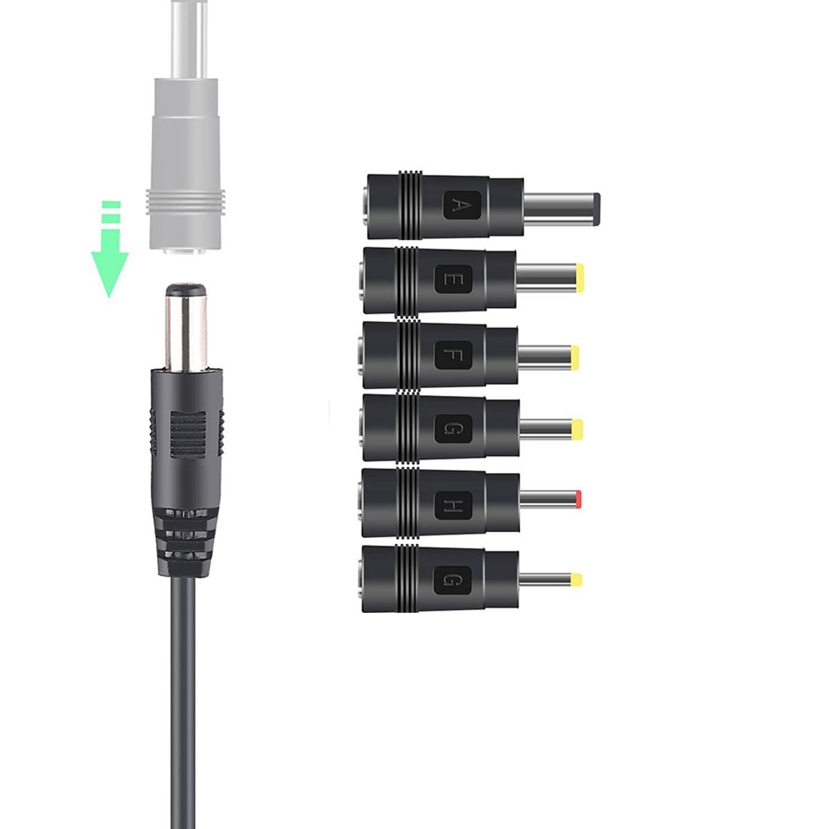 UTEK - Transformador 12V Regulables 2A / 24W + 6 Plug Universales