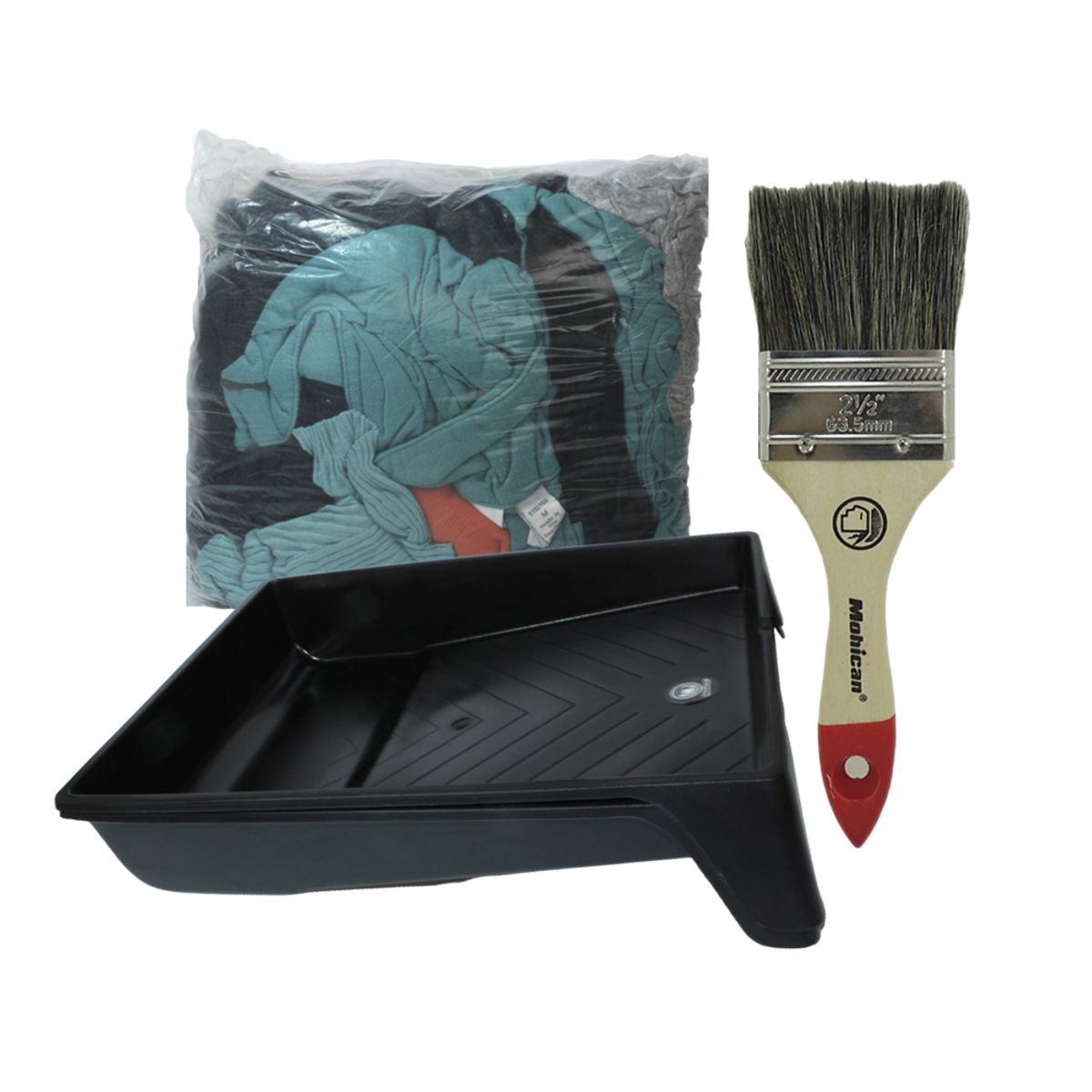 MOHICAN - PROMO BANDEJA PARA PINTAR + BROCHA 2 1/2'' + HUAIPE 1 KG