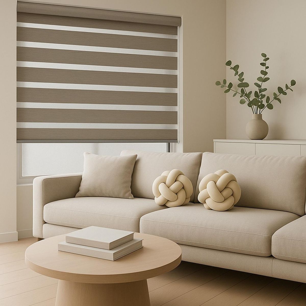 CLEMS CORTINAS - Cortina Roller Duo Blackout Lino 165X240