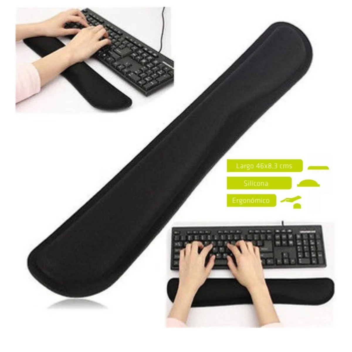 DBLUE - APOYA MUÑECAS GEL PARA TECLADO GAMING NEGRO DBLUE