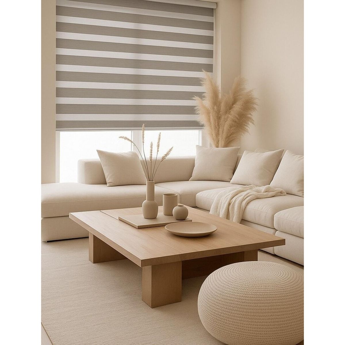 CLEMS CORTINAS - Cortina Roller Duo Blackout Perla 135x160