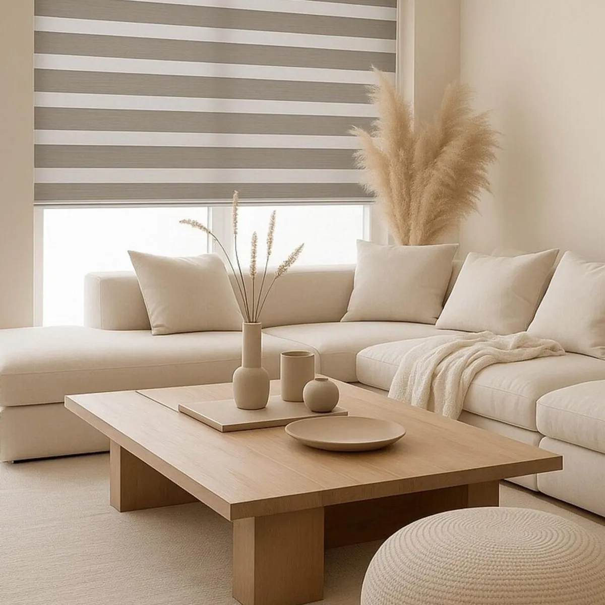 CLEMS CORTINAS - Cortina Roller Dúo Blackout Perla 180x240