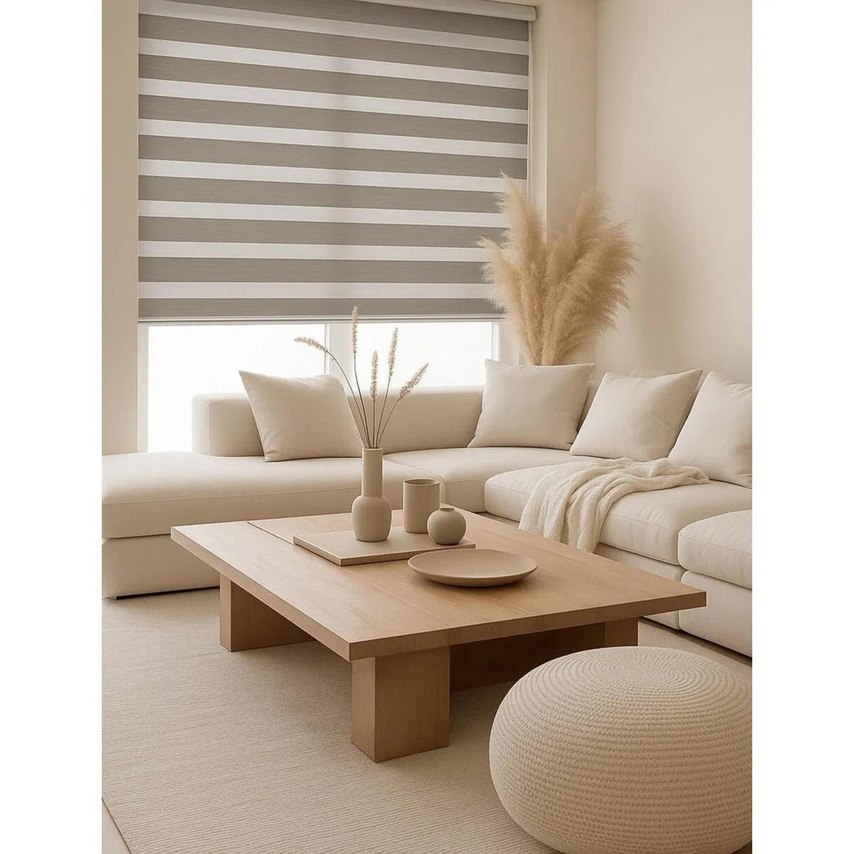 CLEMS CORTINAS - Cortina Roller Dúo Blackout Perla 180x240