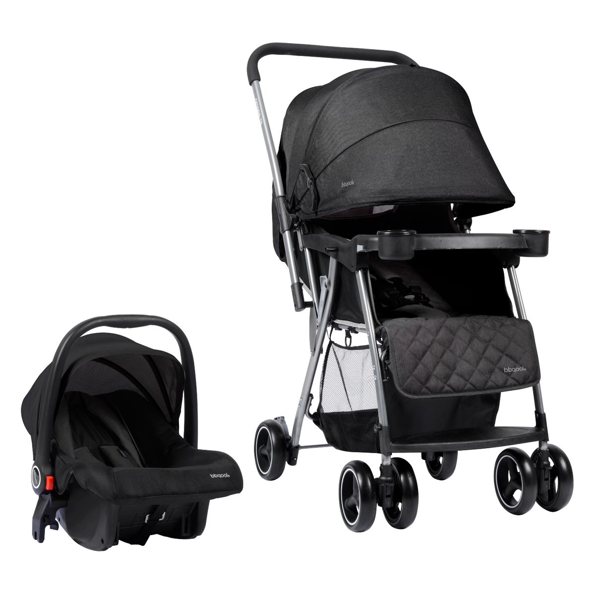 BBQOOL - Coche Travel System Nitara Dark Grey