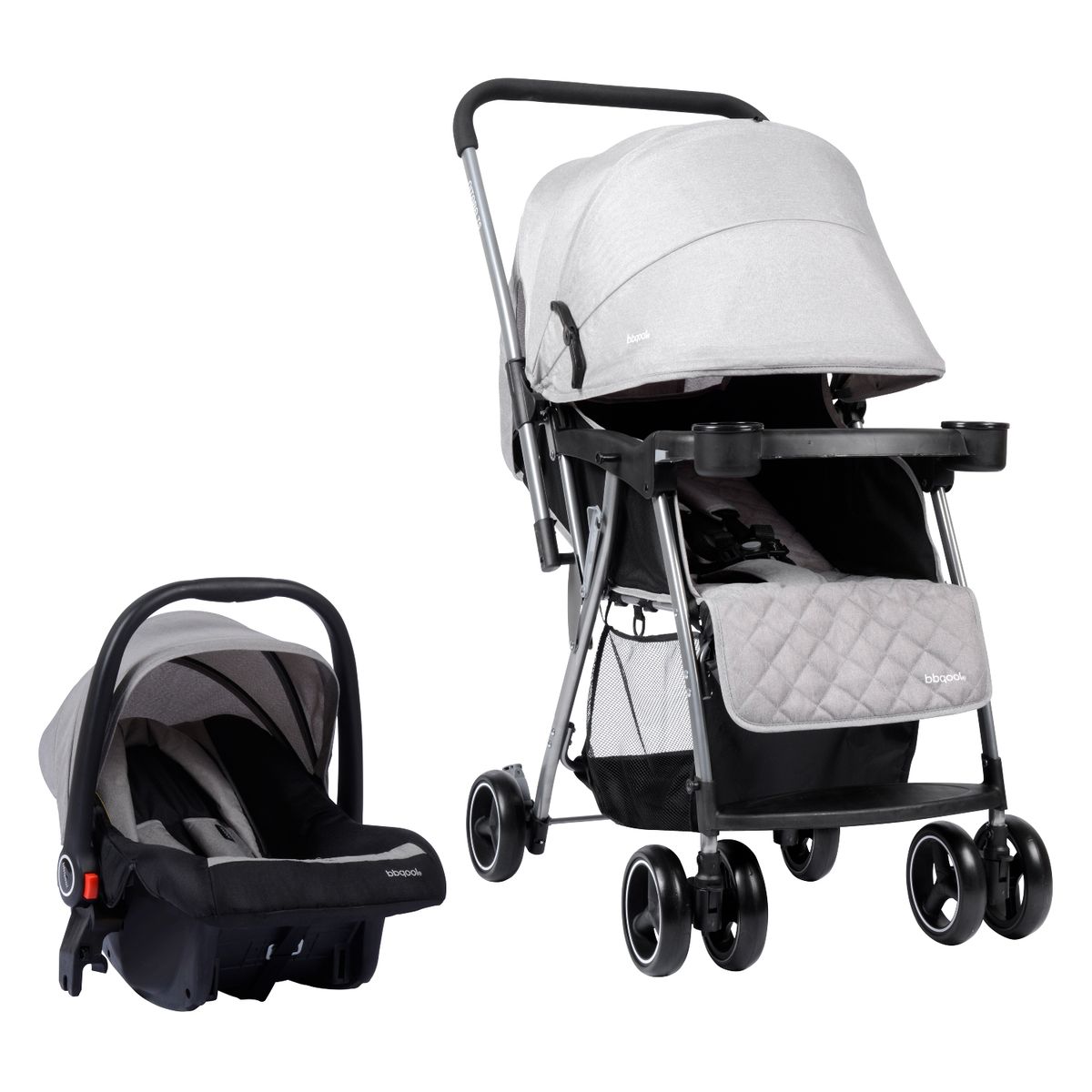 BBQOOL - Coche Travel System Nitara Light Grey