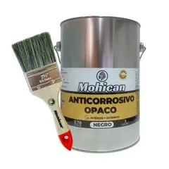MOHICAN - Promo Anticorrosivo Negro Galón + Brocha 2 1/2 Pulgada
