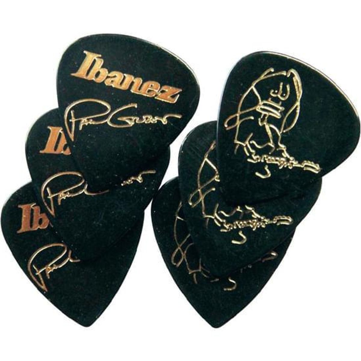 IBANEZ - Pack de 6 uñetas Ibanez B1000PG BK Paul Gilbert - color negro