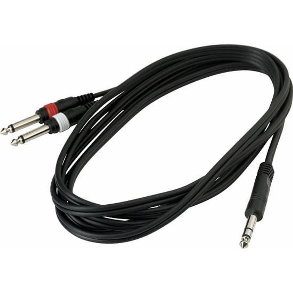 ROCKCABLE - RCL20924D4 BK CABLE AUDIO 2PLUG/1PLUG TRS 3M ROCKCABLE