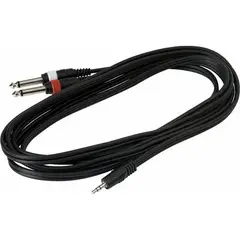 ROCKCABLE - RCL20914D4 BK CABLE AUDIO 2PLUGMINI PLUG ST 3M