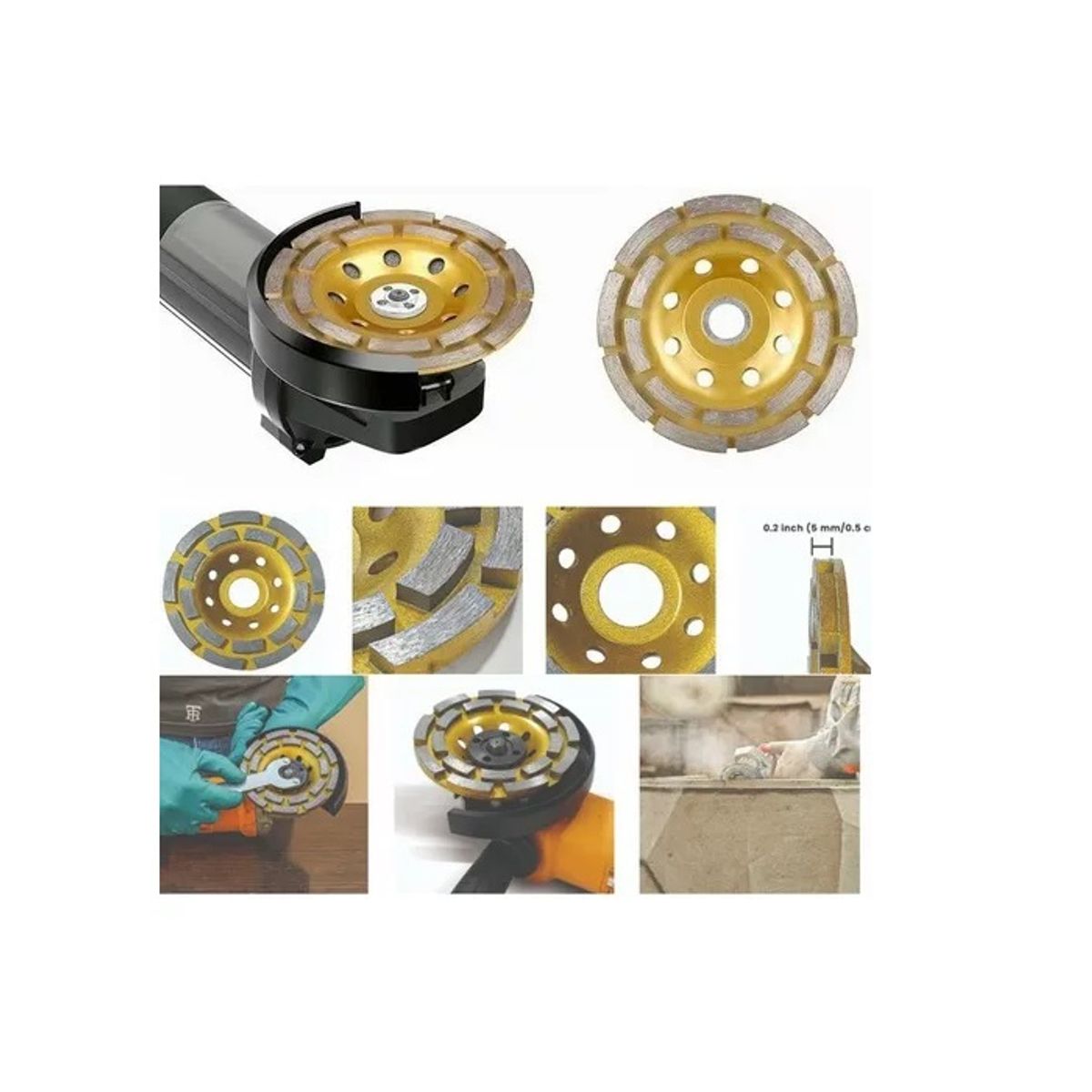 GENERICO - Disco De Pulir 115mm Diamantado 4 1/2 Ddp115d