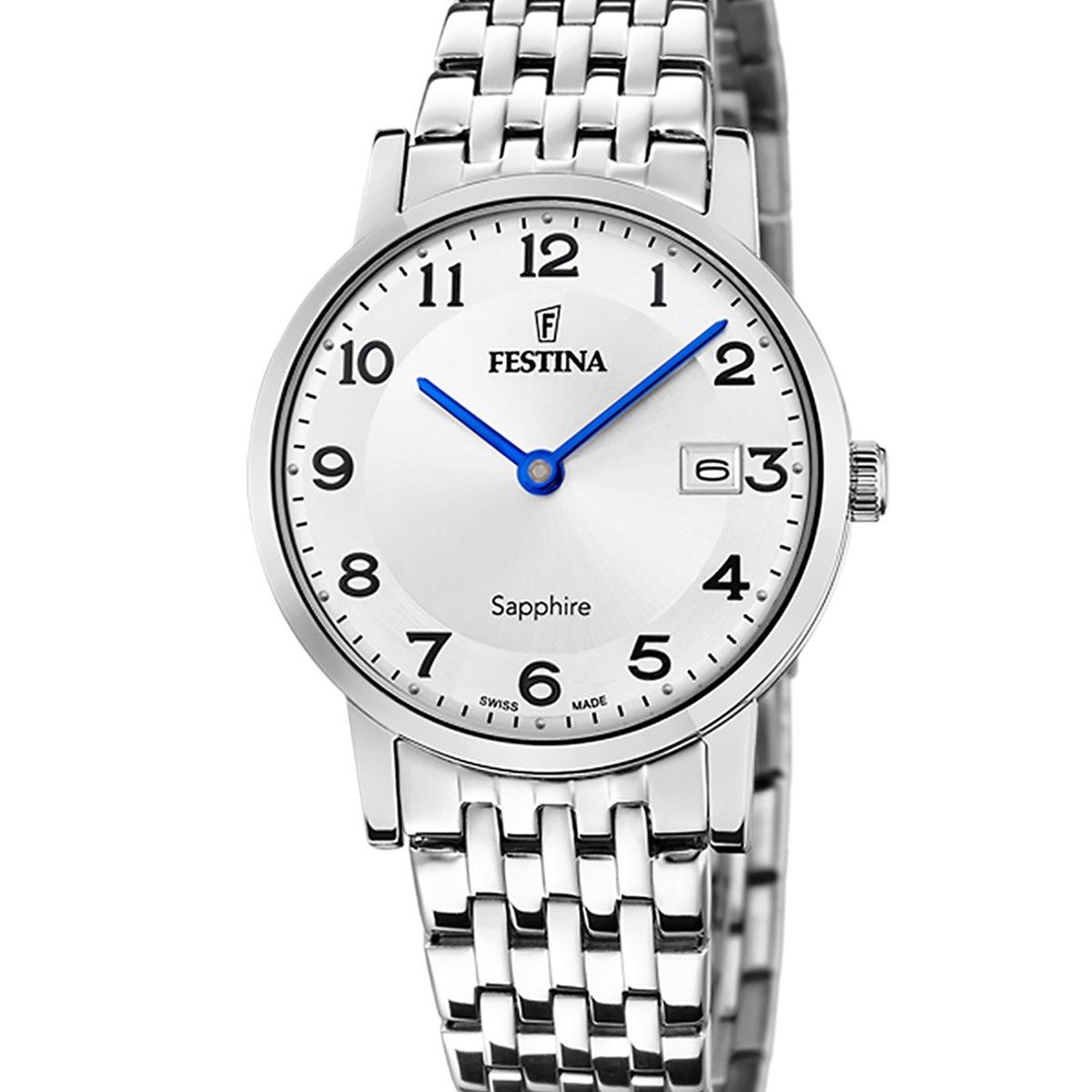 FESTINA SWISS - Reloj F20019/4 Festina Swiss Plateado Mujer Swiss Made