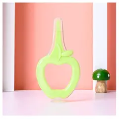 OEM - MORDEDOR DE SILICONA SUAVE DISEÑO DE MANZANA VERDE