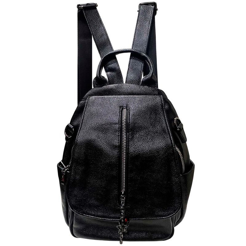TODOPIEL - Mochila Cuero Mujer Negro Todopiel