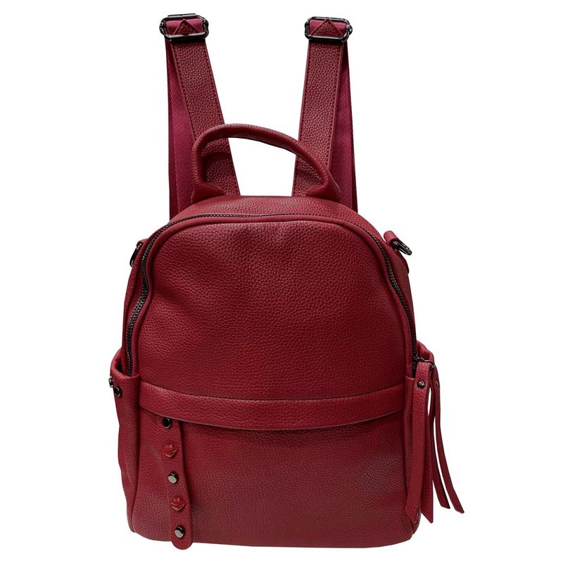 TODOPIEL - Mochila Cuero Mujer Rojo Todopiel