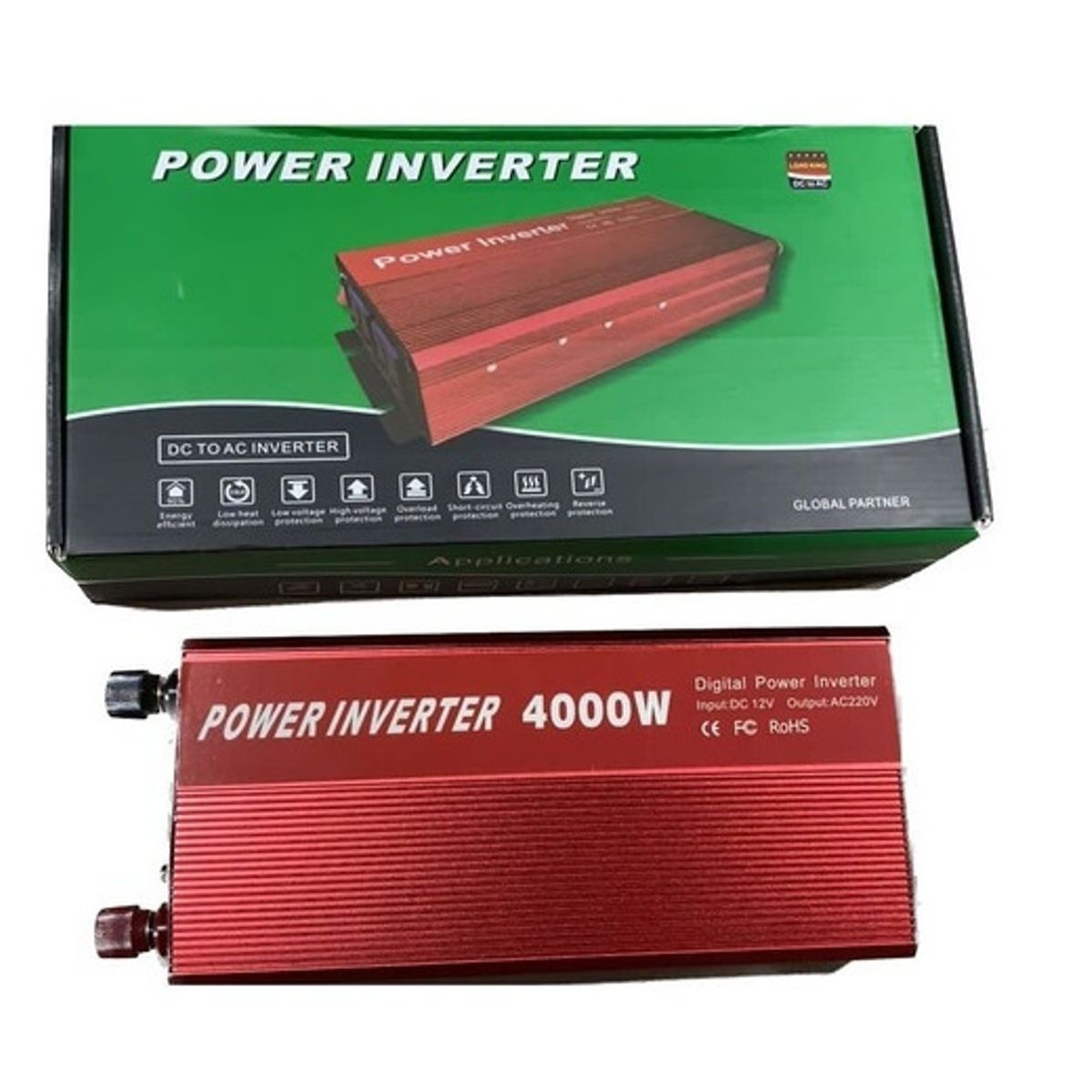 GENERICO - Inversor Covertidor Voltaje 4000w Batería 12 Volts A 220volt