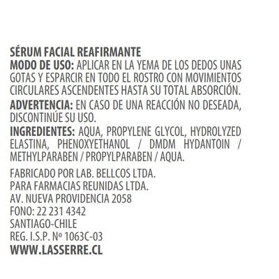 Imagen 2 del producto Sérum Facial Reafirmante Elastina/Colágeno 15 ml Lasserre Cosmétique