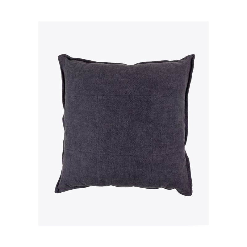 LOUNGE - Cojín Algodón Liso 55 X 55 Cm Azul LOUNGE