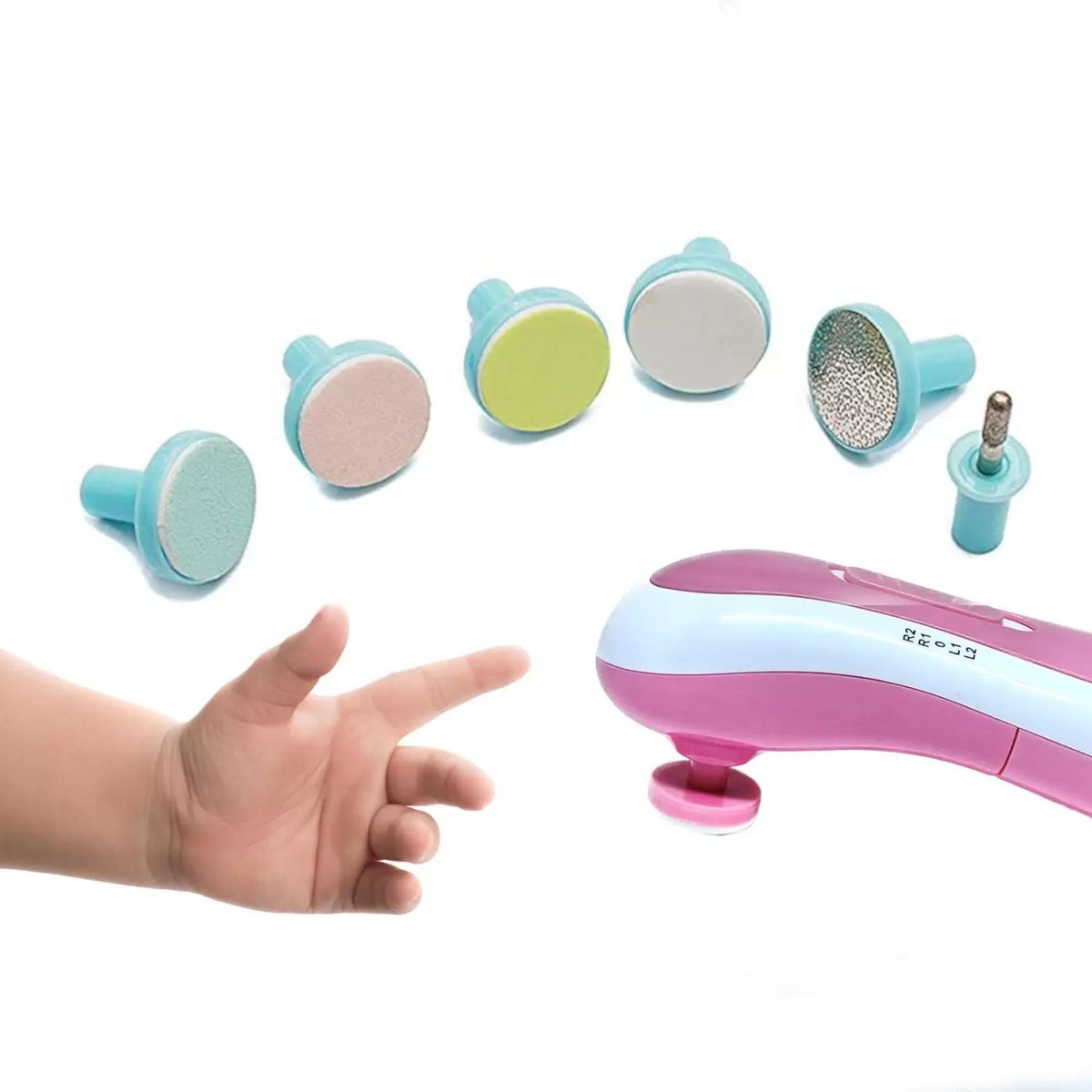 GENERICO - Lima De Uñas Para Bebes Electrice Lima Uñas Cortauñas Niños