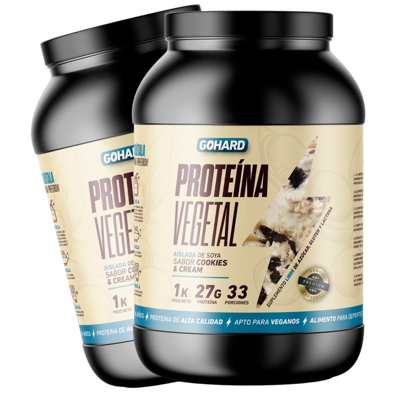 GOHARD - PACK PROTEINAS GOHARD 2KG EN TOTAL 66SV COOKIES AND CREAM
