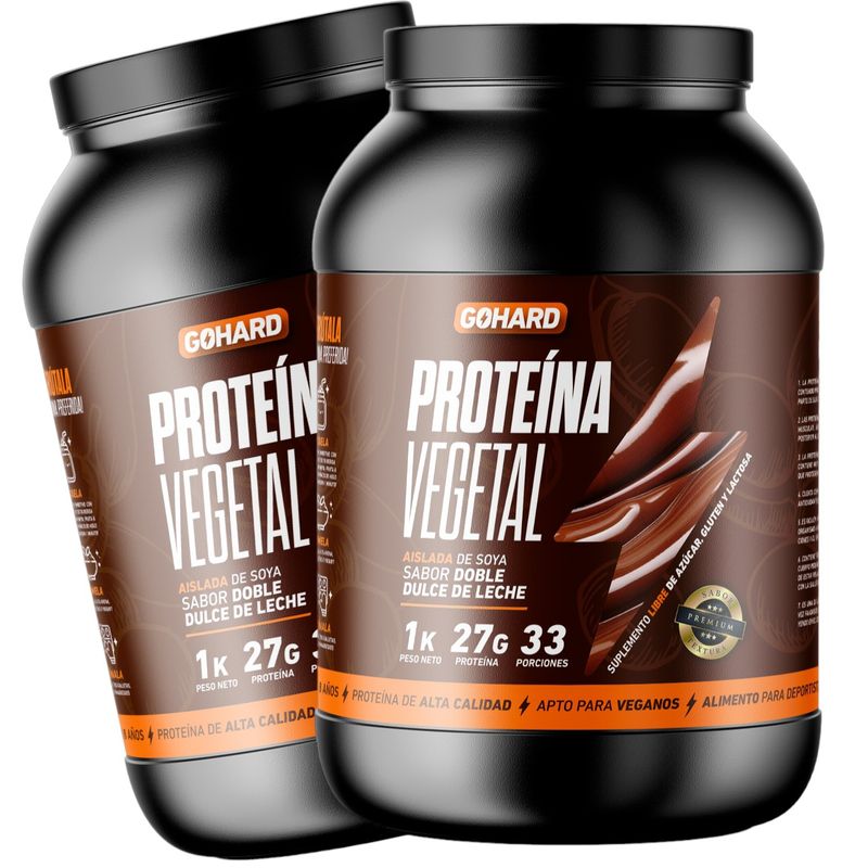 GOHARD - PACK PROTEINAS GOHARD 2KG EN TOTAL 66SV DULCE DE LECHE