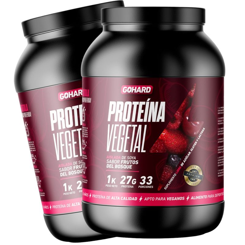 GOHARD - PACK PROTEINAS GOHARD 2KG EN TOTAL 66SV FRUTOS DEL BOSQUE