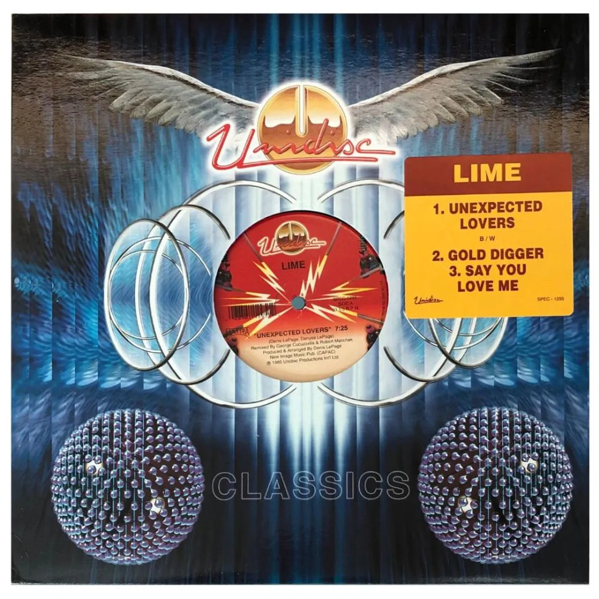HITWAY MUSIC - LIME - UNEXPECTED LOVERS-12 MAXI SINGLE VINILO HITWAY MUSIC