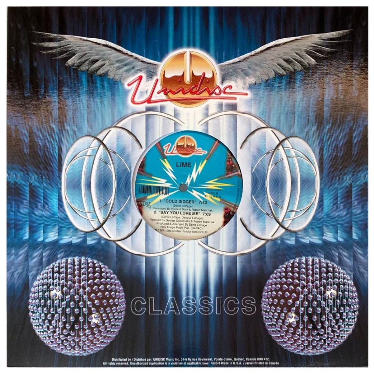 HITWAY MUSIC - LIME - UNEXPECTED LOVERS-12 MAXI SINGLE VINILO HITWAY MUSIC