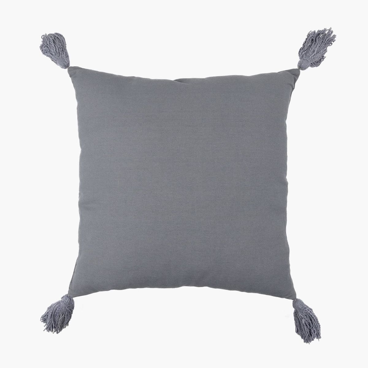 LOUNGE - Cojín Algodón Detalle Pino 45 X 45 Cm Azul LOUNGE