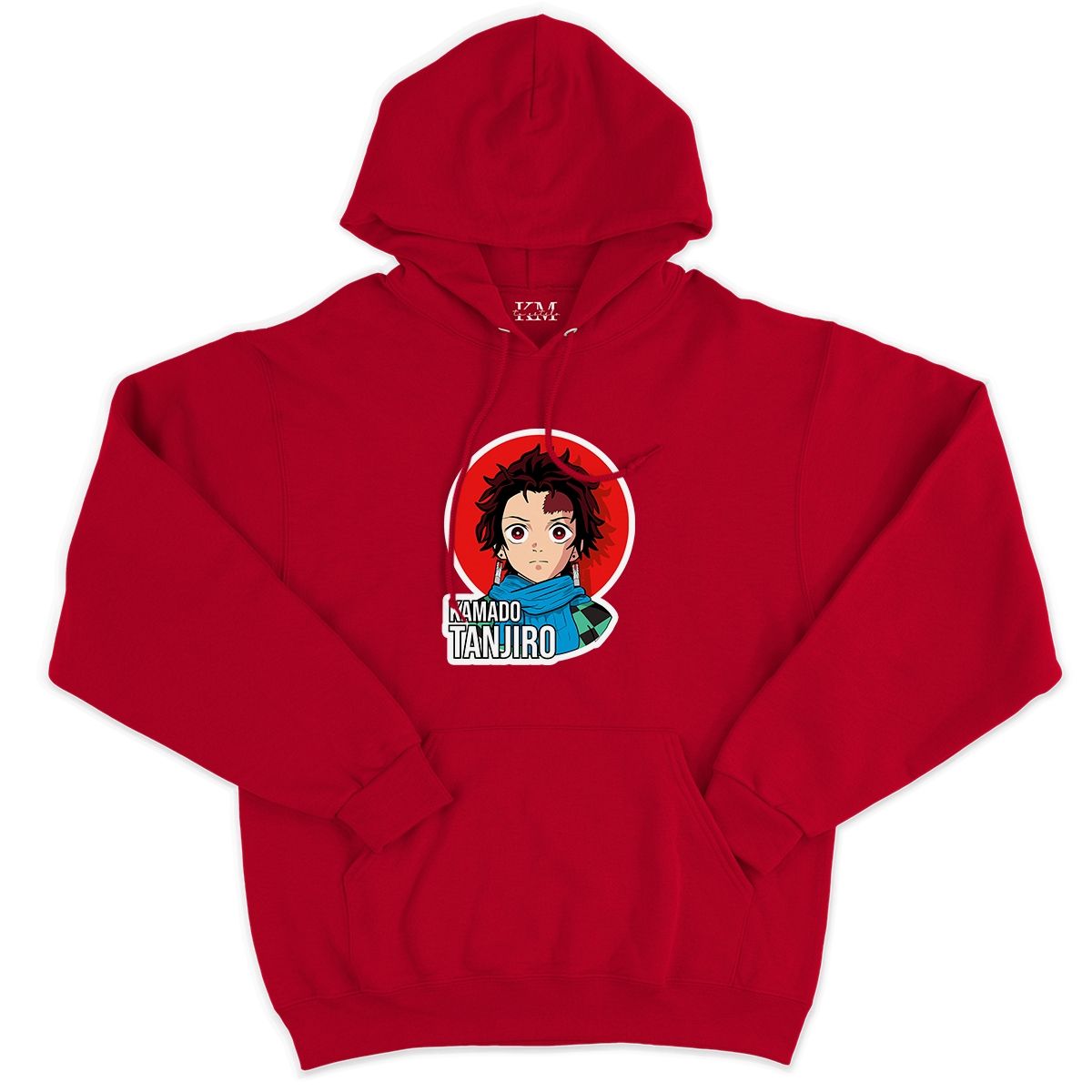 GENERICO - Poleron Canguro Para Niños y Adultos Diseño Anime Kamado Tanjiro