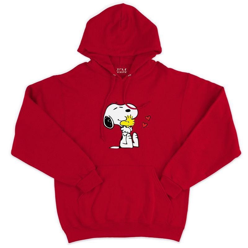 GENERICO - Poleron Canguro Para Niños y Adultos Diseño Snoopy Ama a Woodstock