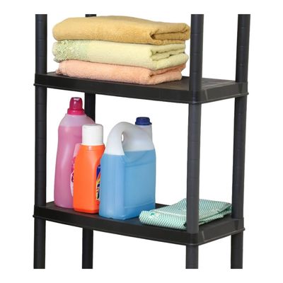 Imagen 2 del producto Estante Repisa Rack Plastico 5 Niveles 61X31X172Cm Negro