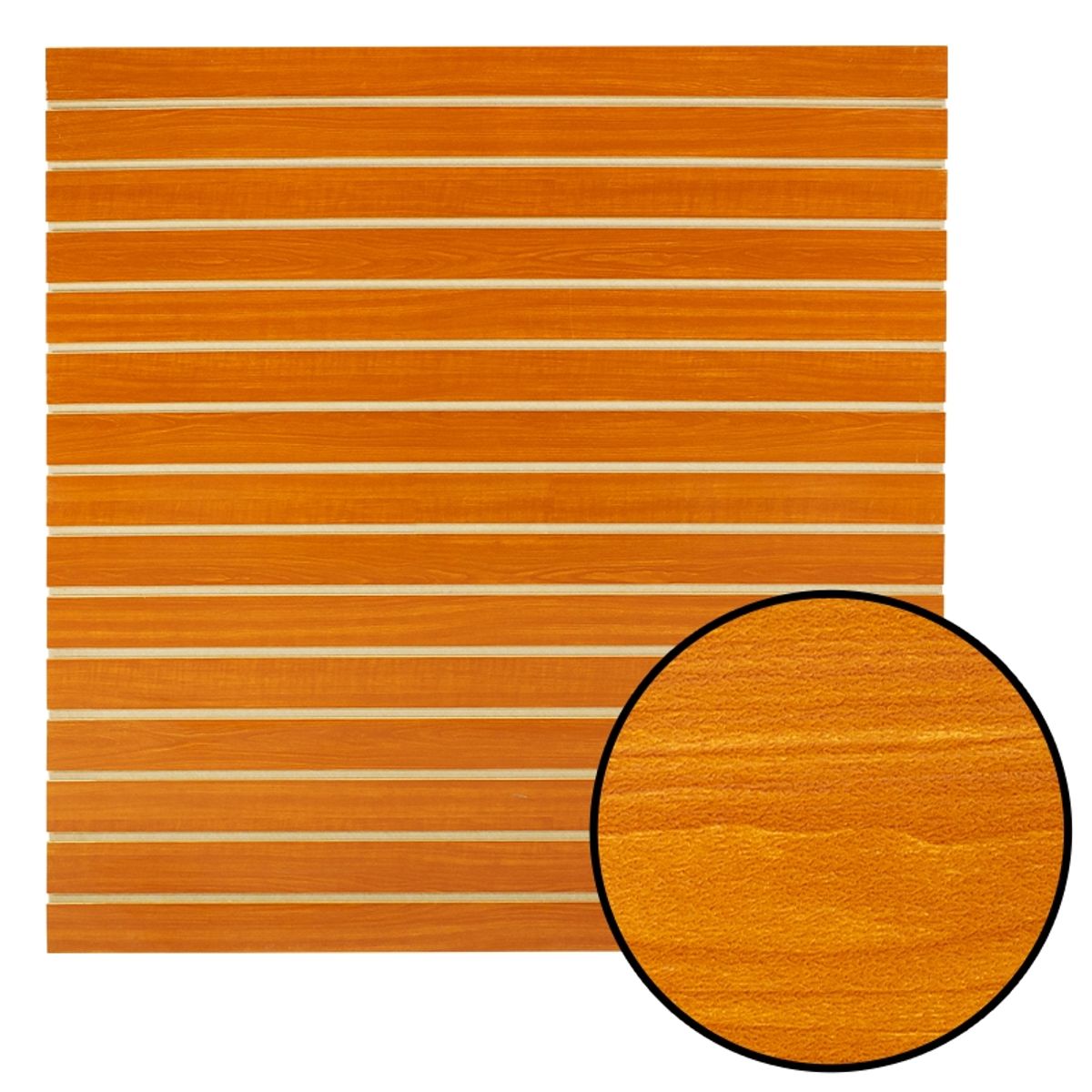 RACKEXPRESS - Panel Ranurado de MDF Color Café Oscuro Madera