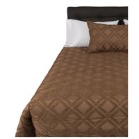 Funda de plumón Orleans Café rombo flequillo king