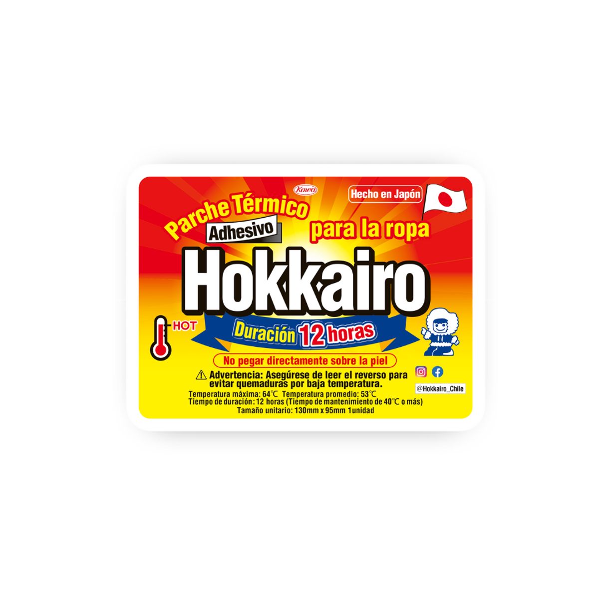 HOKKAIRO - Pack Promocional Hokkairo - 3 Packs (30un.) Parche Térmico
