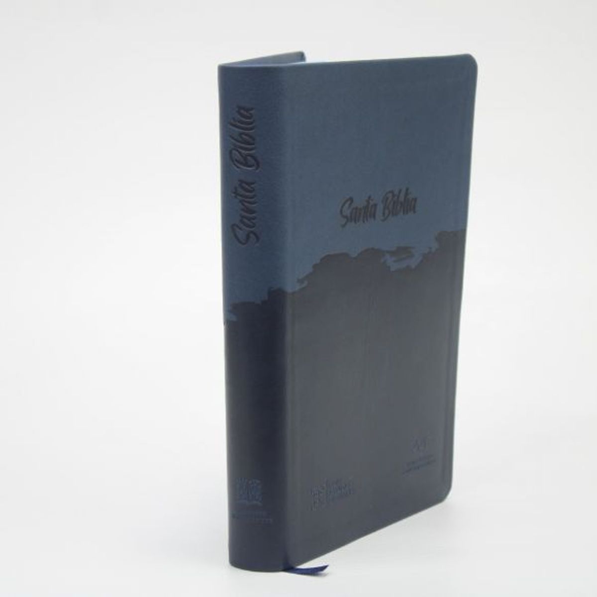 SOCIEDADES BIBLICAS UNIDAS - Biblia RVC Letra Grande concordancia ayudas QR azul gris