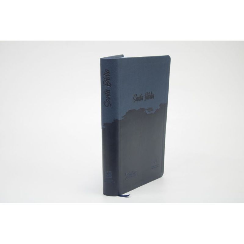 SOCIEDADES BIBLICAS UNIDAS - Biblia RVC Letra Grande concordancia ayudas QR azul gris