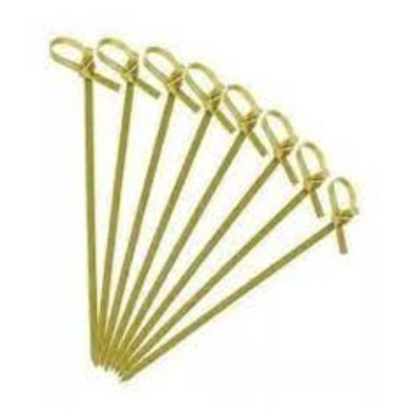 GENERICO - Brochetas  Palillos  Pincho De Bambú Coctel 75cm 100und