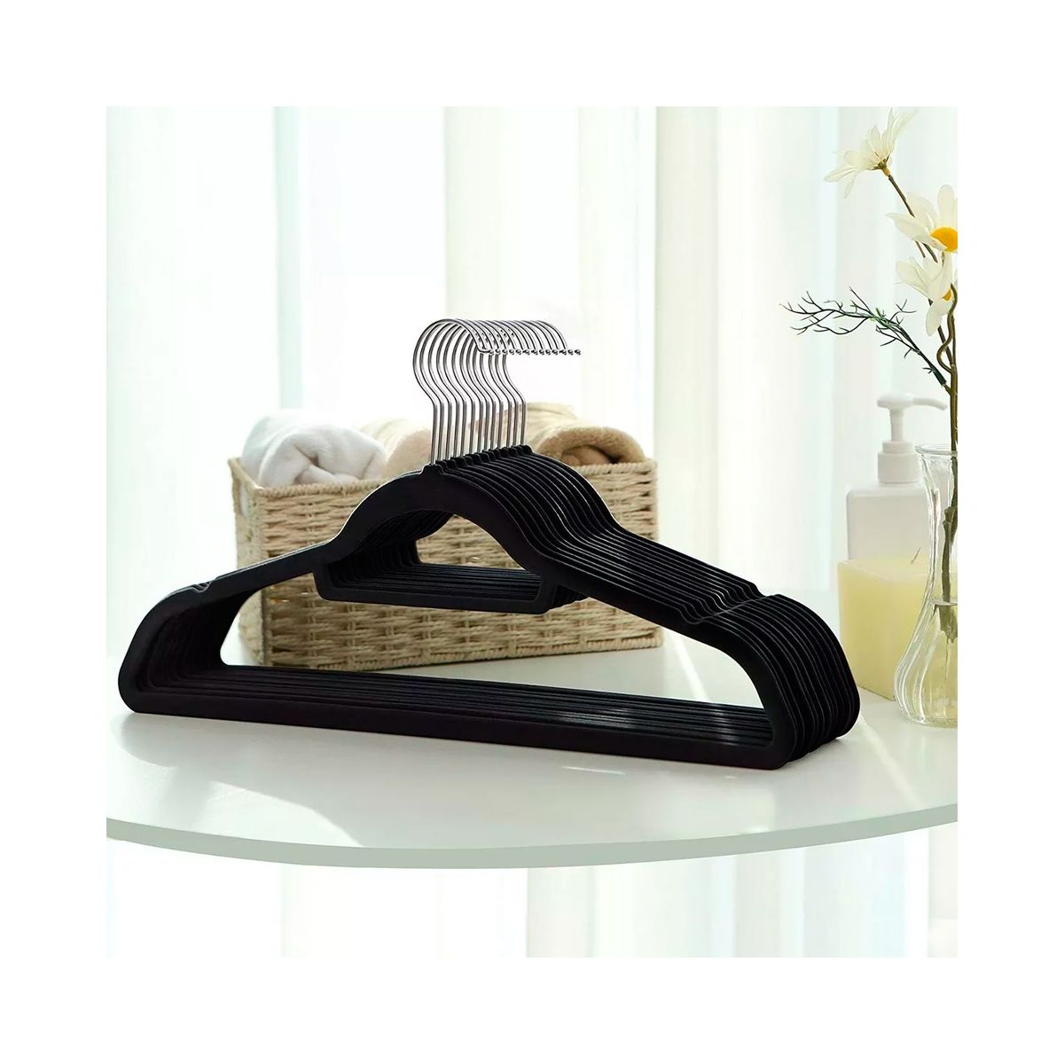 LUMAX - Pack 2 Perchero Doble Portatil + 20 Colgadores