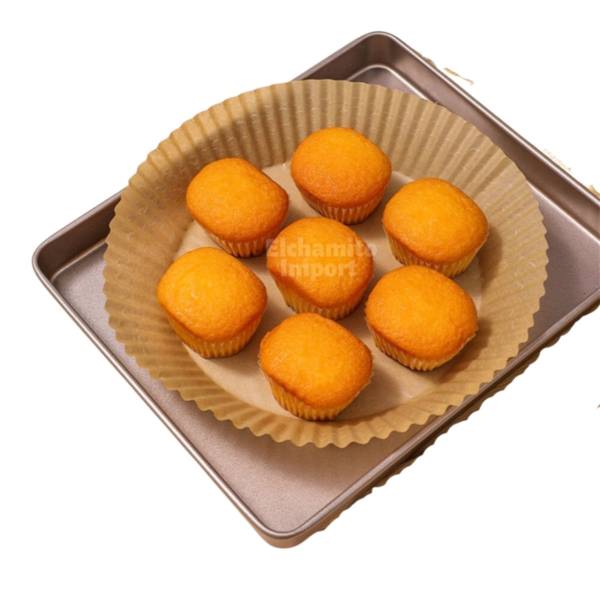 GENERICO - Revestimiento De Papel Desechable Para Freidora De Aire 20cm