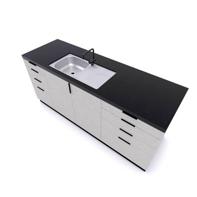 Imagen 2 del producto Lavaplatos empotrado 800x435 c rebalse derecho