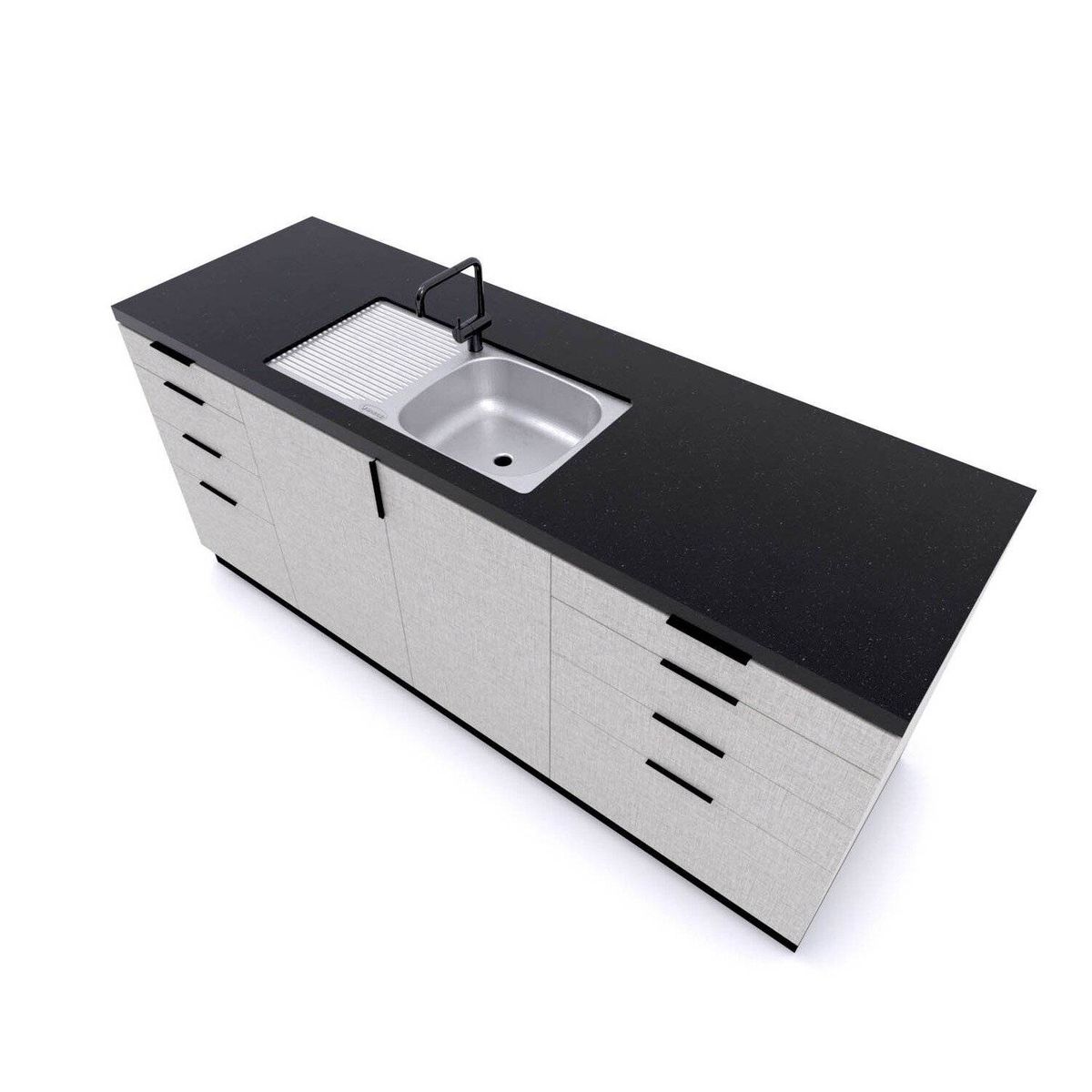 SPLENDID - Lavaplatos empotrado 800x435 c rebalse izquierdo