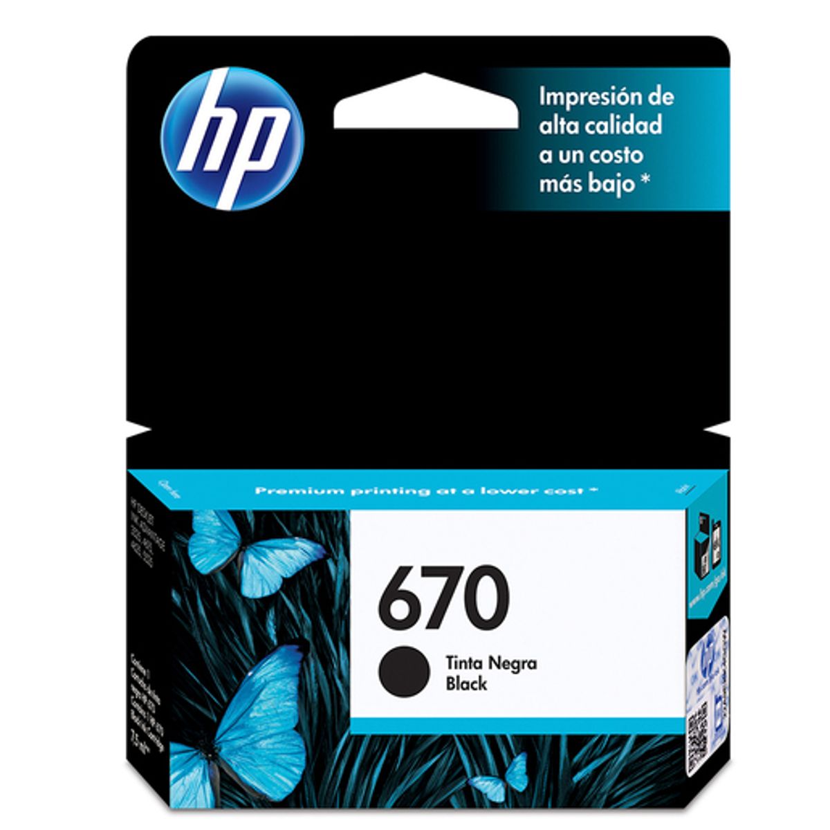 HP - Cartucho De Tinta Hp 670 Negro 250 Páginas Original HP