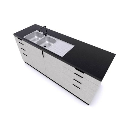 Imagen 2 del producto Lavaplatos empotrado 1235x435 c rebalse derecho