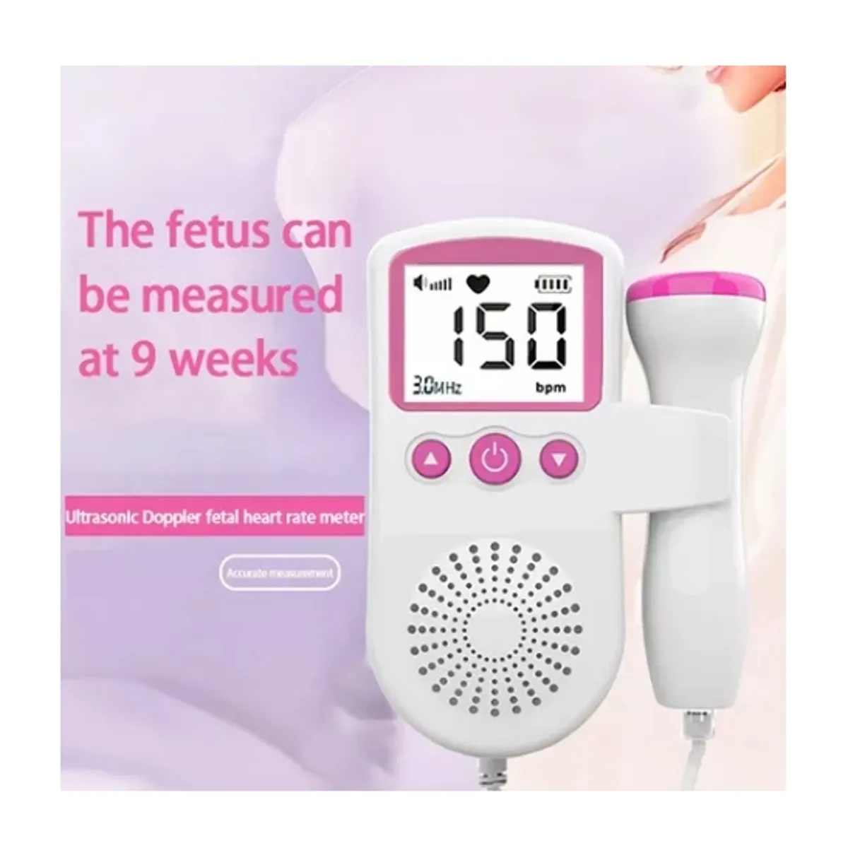 OFERTABKN - Monitor Frecuencia Cardiaca Latidos Fetales Bebé 2.5 Mhz