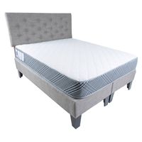 Cama HVM Full Gris Lino Pmadera