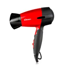 SIEGEN - Secador de pelo SG-3011 Let's go Travel Rojo 1400W