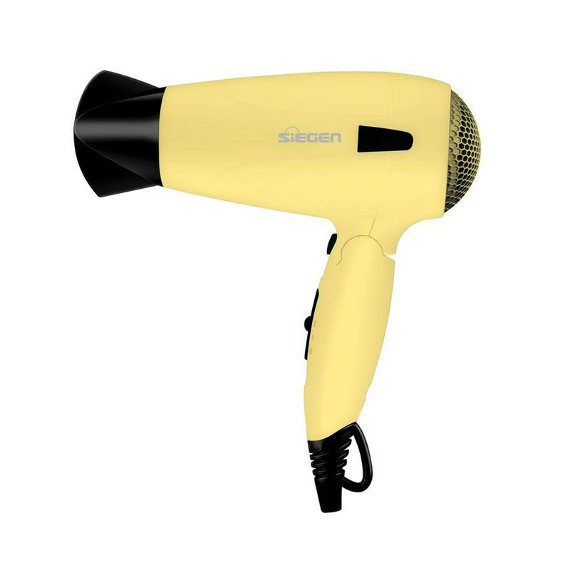 SIEGEN - Secador de pelo Siegen SG-3012C24 Amarillo plegable 1700W