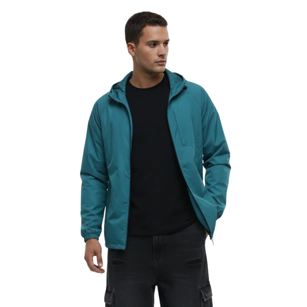 D'JOE - Chaqueta Cortaviento Impermeable Hombre