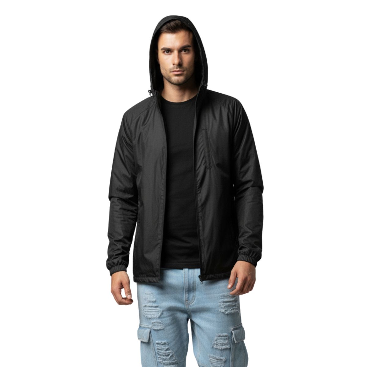 D'JOE - Chaqueta Cortaviento Impermeable Hombre